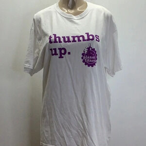 Planet Fitness White Tee Size Extra Large (Preowned)